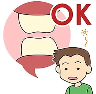 接触癖無しイラスト